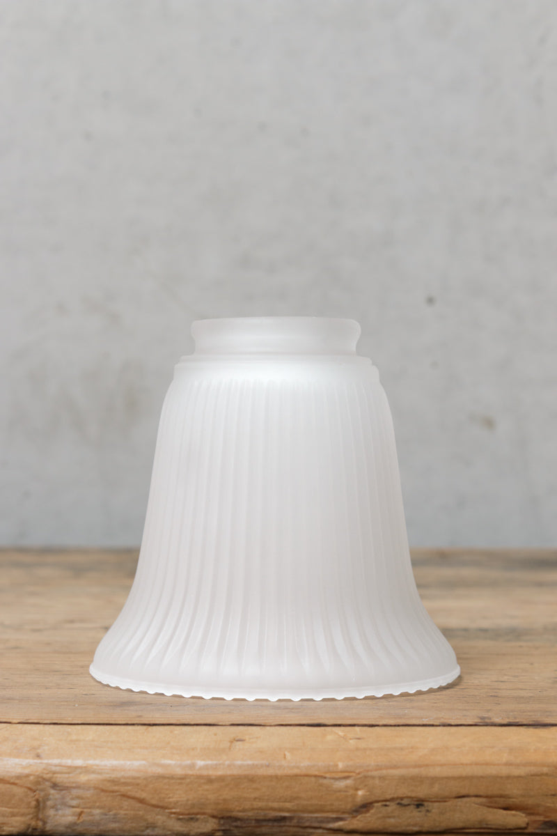 Vintage holophane opal pressed glass lights. period home lighting.