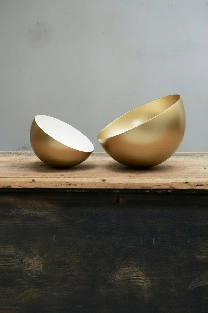 gold brass shades in two sizes to select from in two finishes for easy customisation