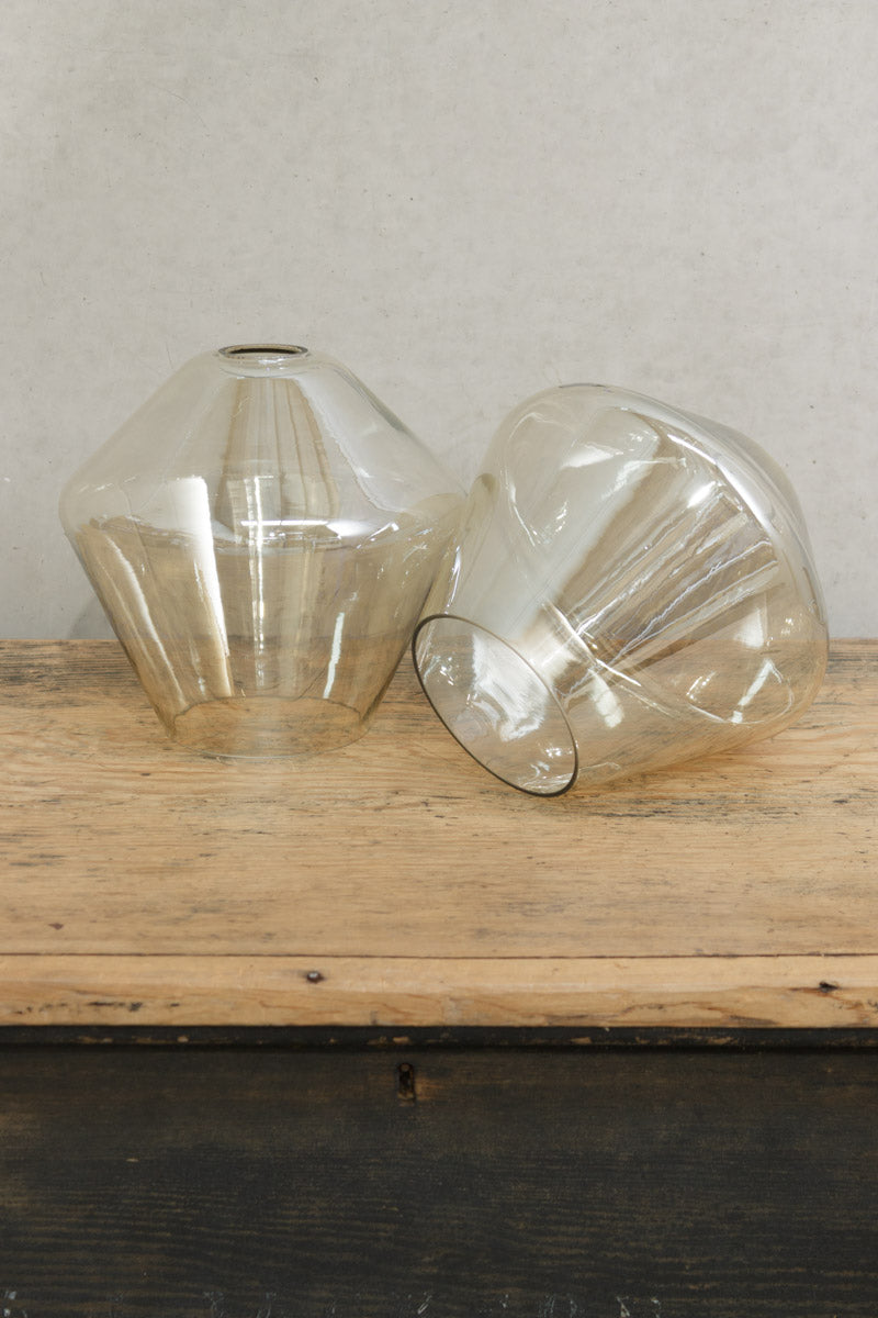 Champagne coloured, Nebraska glass shade B. 