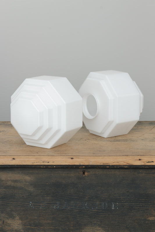 hand made opal glass shade 