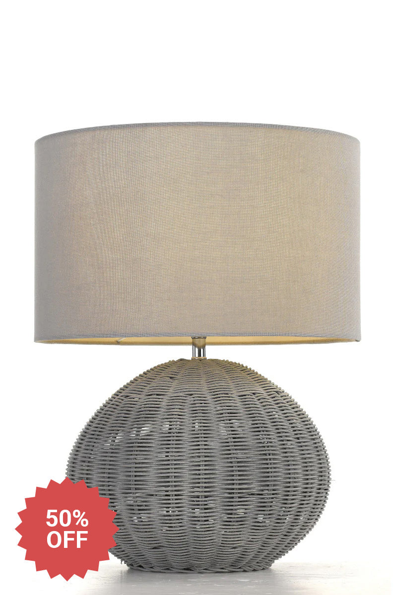 Rattan Table Lamp_clearance item