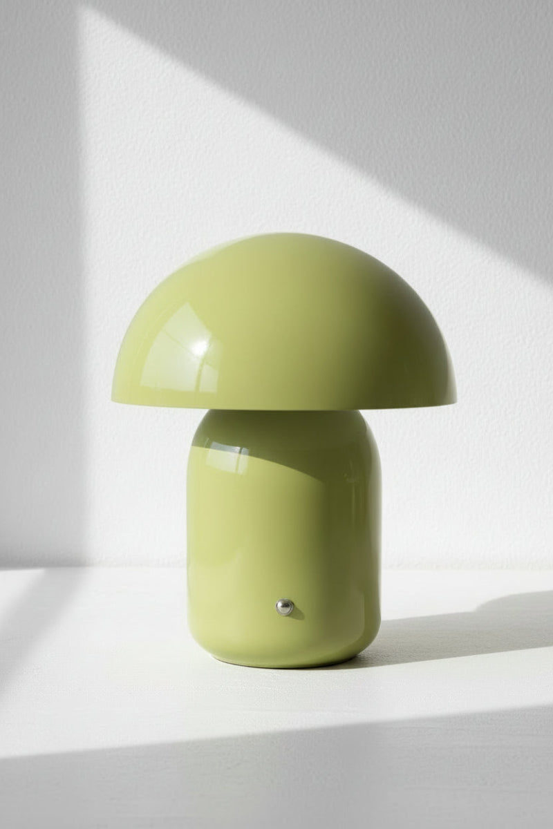 Green LED mushroom lamp