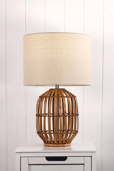 Bribie Table Lamp in a bedside table