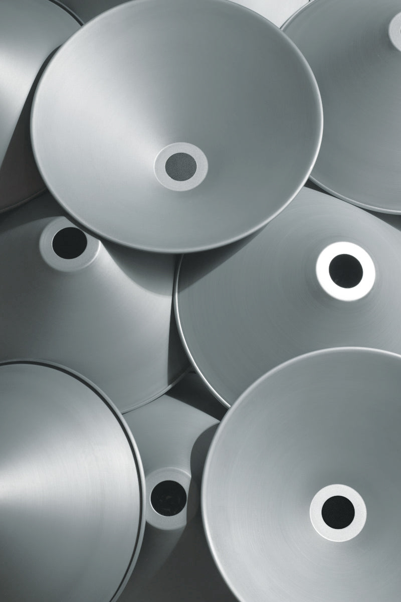 Vintage steel cone trunk shot