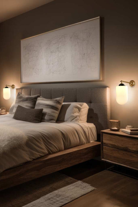 adjustable wall sconce bedroom lighting