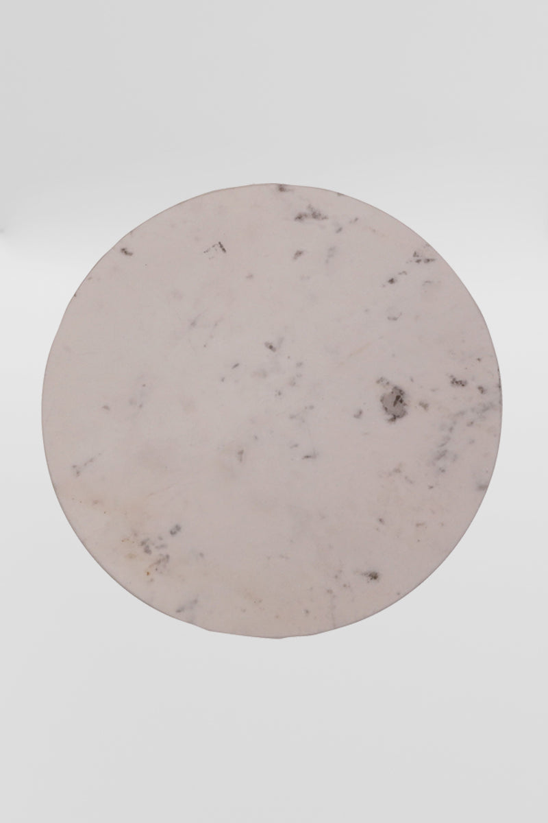 Large grey marble circular back-lit LED wall light. 