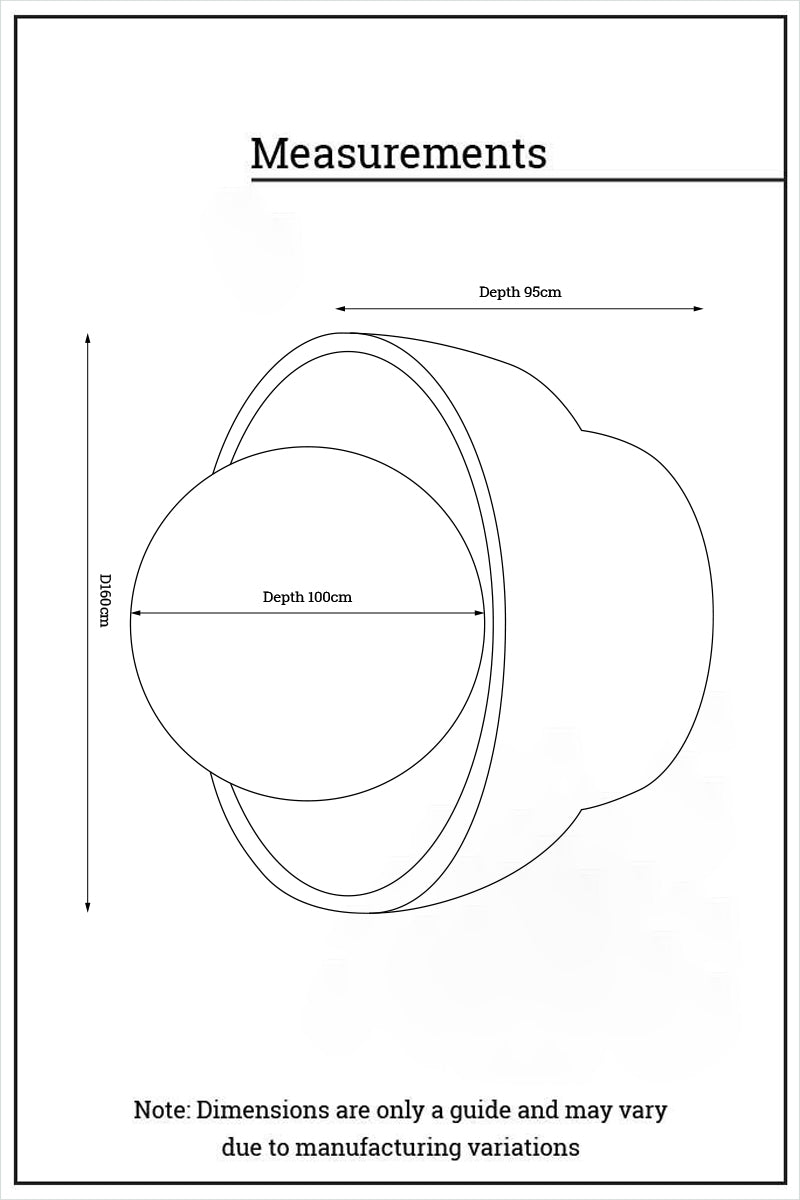 Measurement chart for the ceramic bowl wall lightt with dimensions labeled