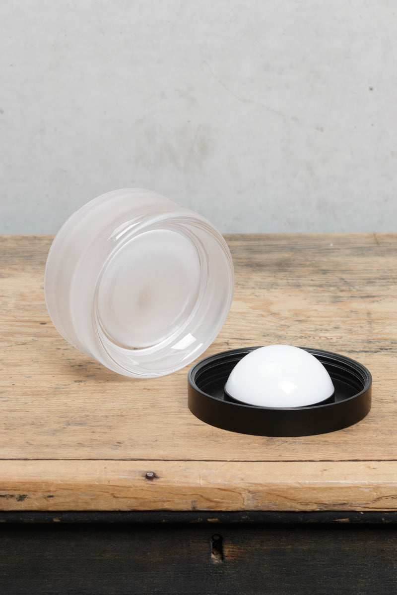 Frost glass shade with Integrated LED source in its fixture