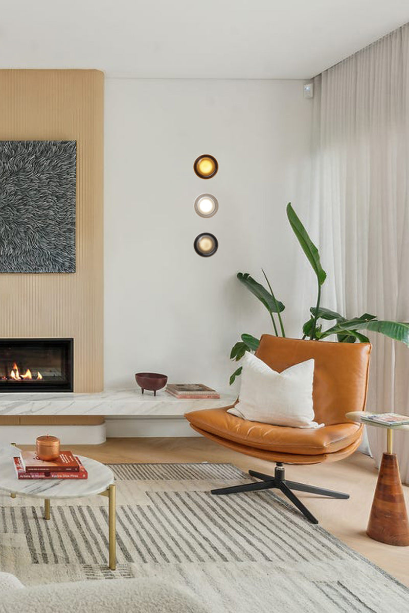 Bundle A: 1 of each of the three light finishes in a contemporaru mid-century space. 