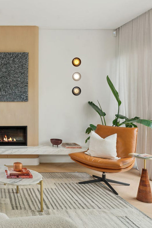 Bundle A: 1 of each of the three light finishes in a contemporaru mid-century space. 