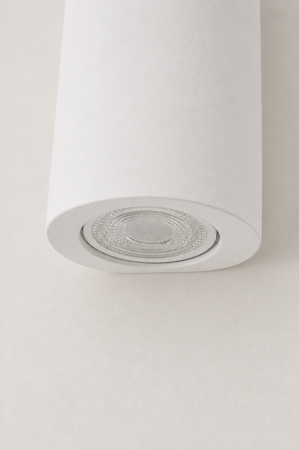 Maines Up Down Plaster Wall Sconce underside showing G9 bulb fitting and smooth white plaster finish.
