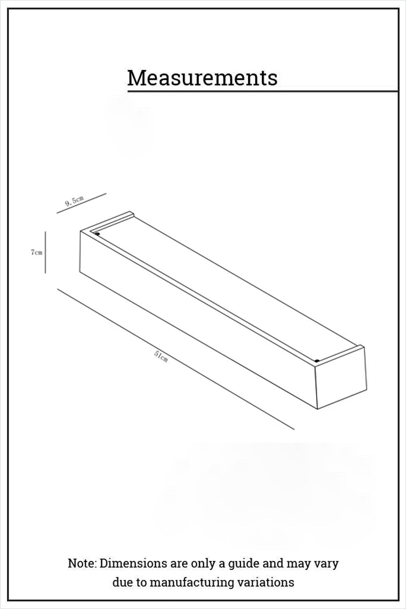 Collaroy Plaster Wall Sconce large size dimension drawing with product measurements.