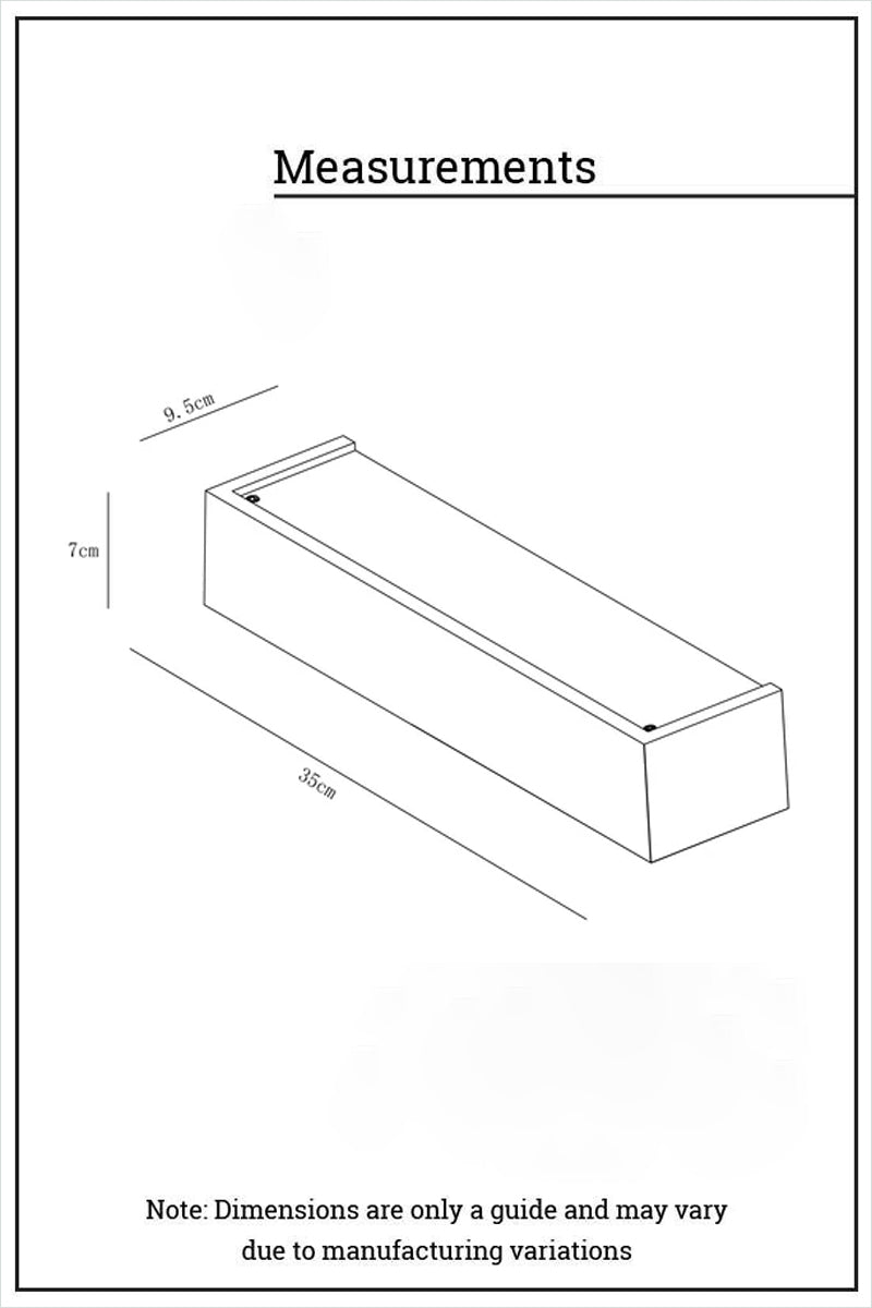Collaroy Plaster Wall Sconce medium size dimension drawing with product measurements.