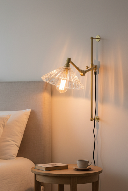 wall light in bedroom