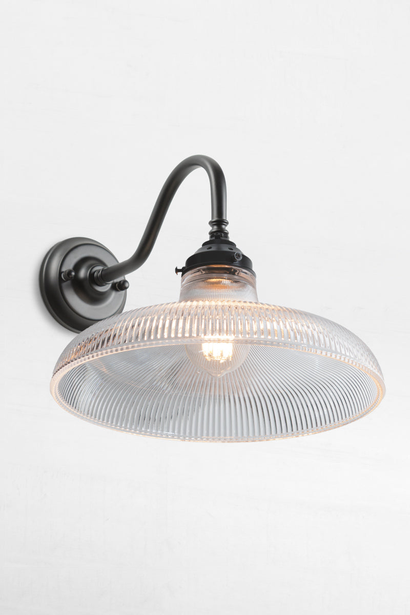 Large Cobram Glass Shade on gooseneck arm