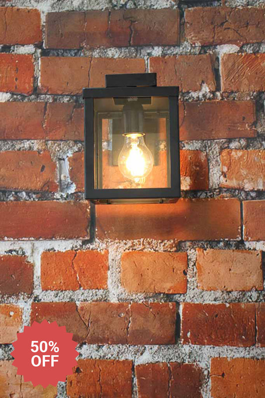 Black outdoor light for undercover outdoor areas