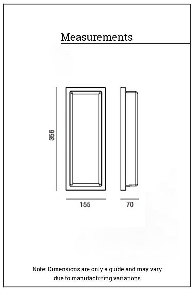 Outdoor wall light measurements