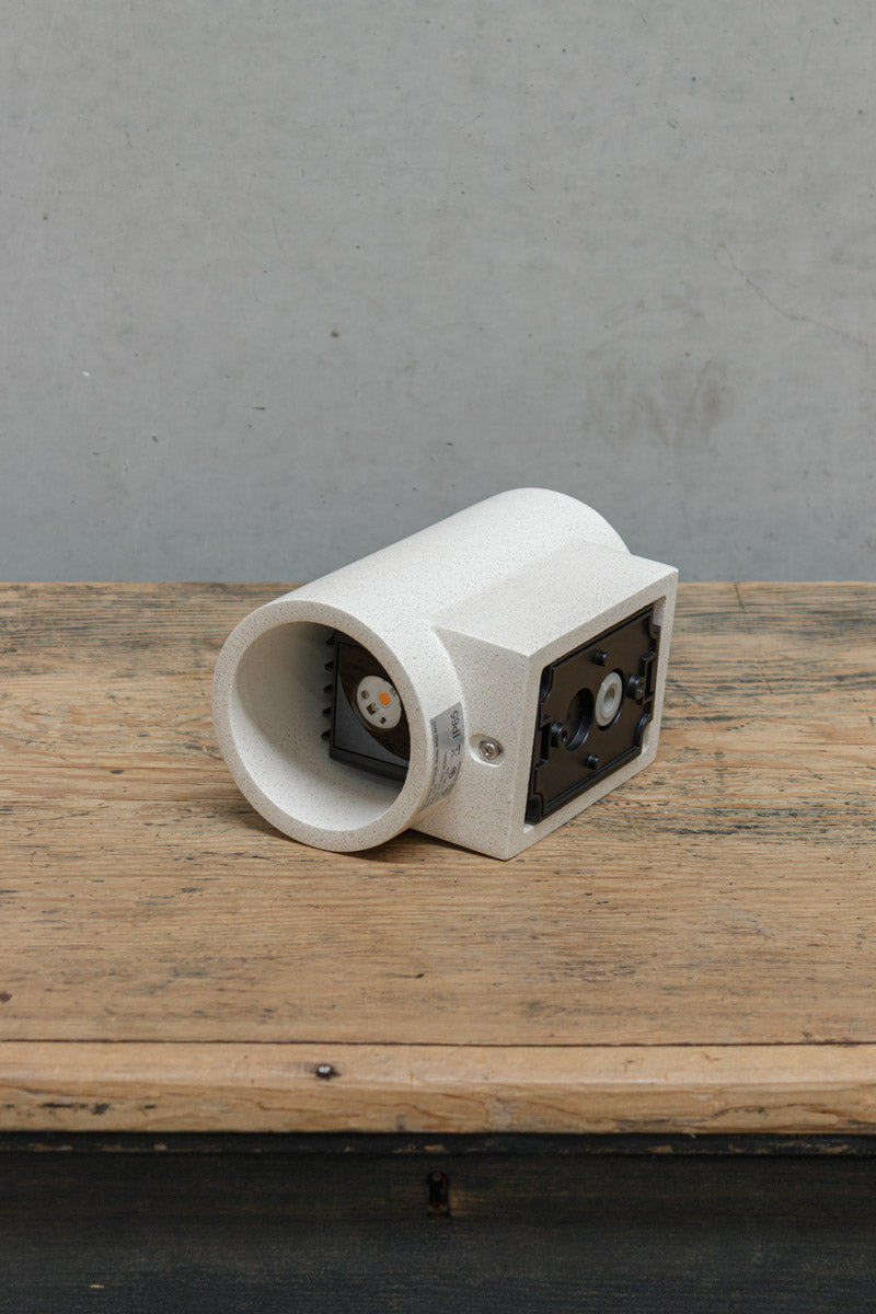 White sandstone wall light