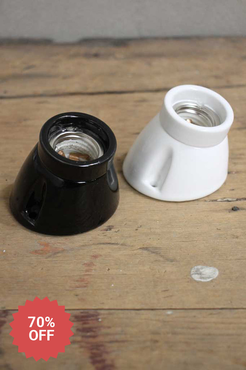 Ceramic batten holders in two finishes