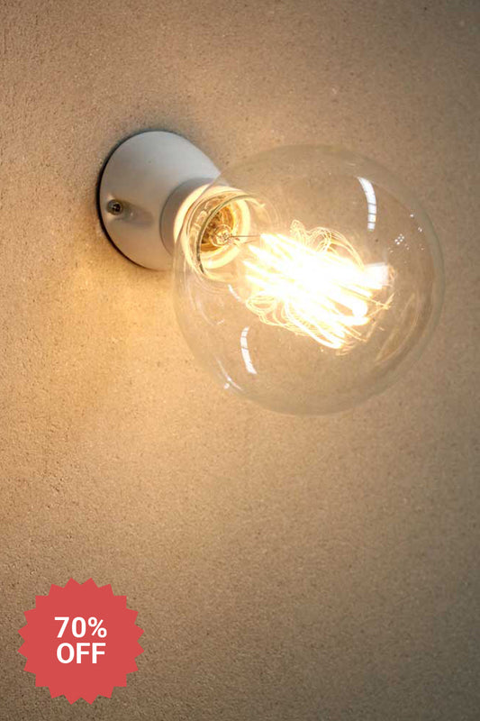 Ceramic white batten holder