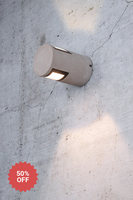 gypsum two-light-outdoor-wall-light