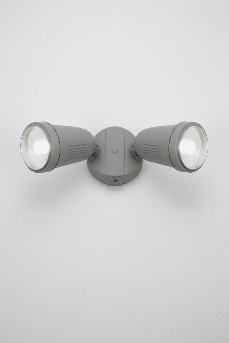 Tulse Twin CCT LED Adjustable Sensor Floodlight in silver without sensor