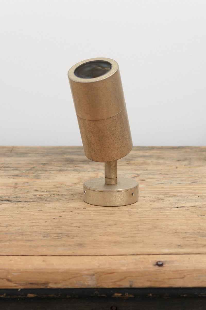 solid brass spotlight Antique Brass 240V (GU10 Bulb)
