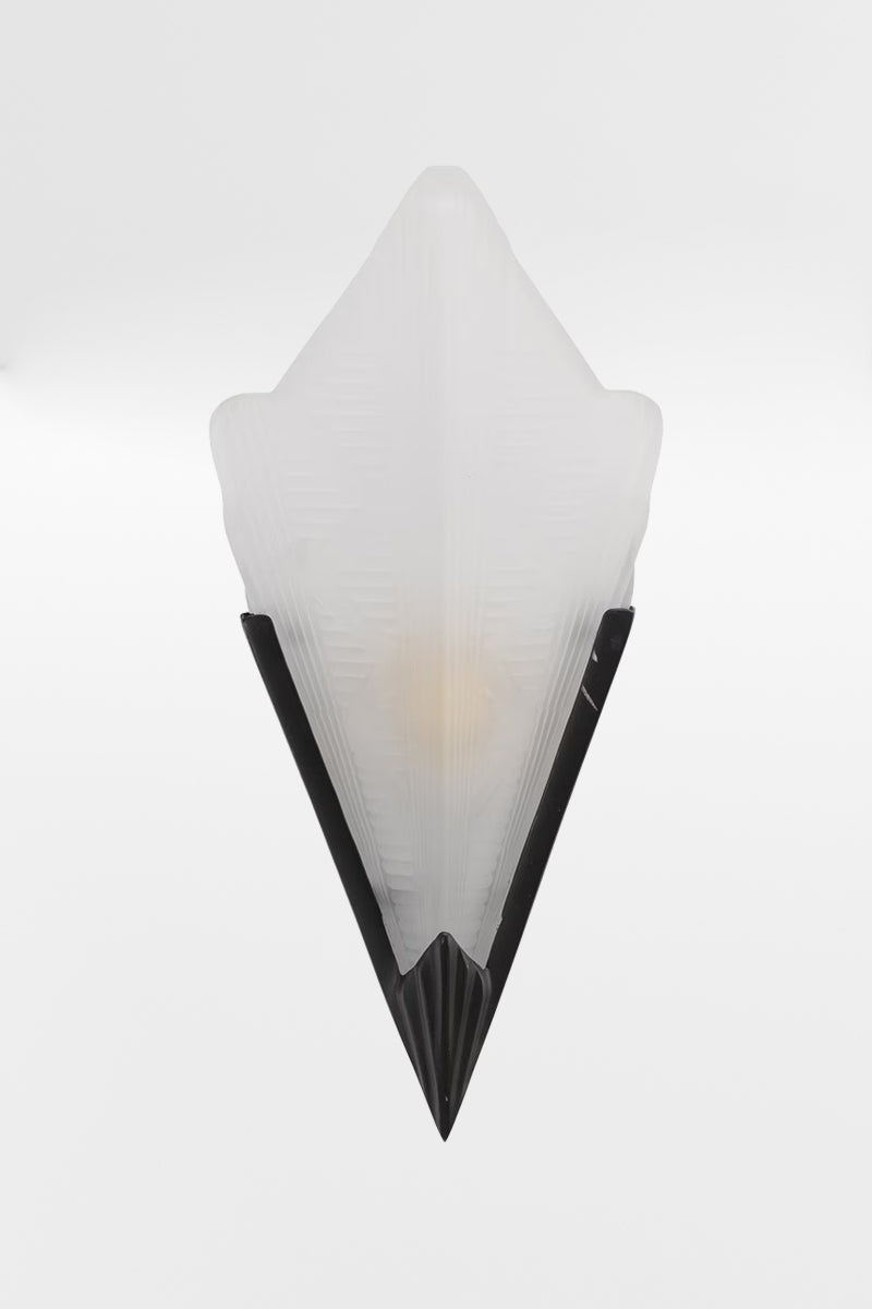 Patina deco wall light