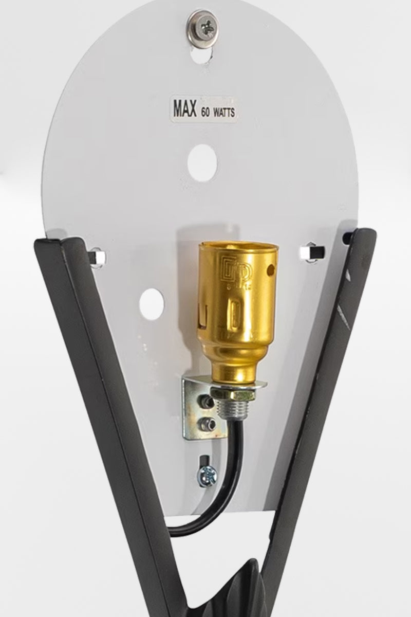 Bracket only with lampholder of the patina deco wall light