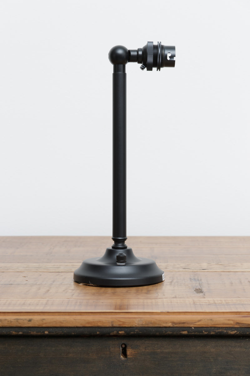 Long B22 wall arm in black finish