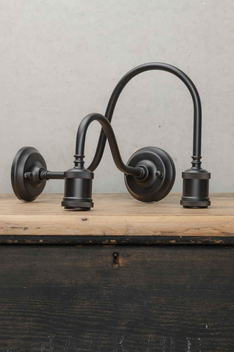 Outdoor Gooseneck Wall Sconce - E27 Lampholder – Fat Shack Vintage