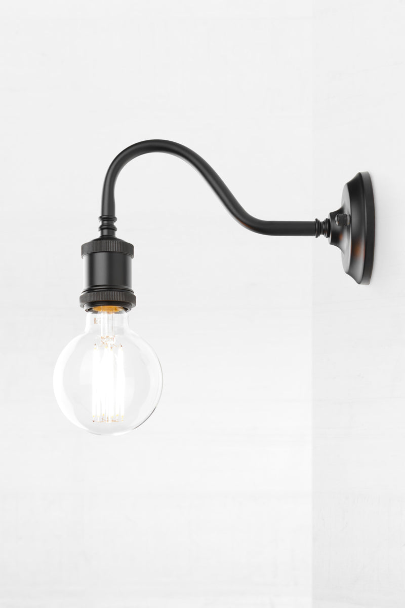 Outdoor Gooseneck Wall Sconce - E27 Lampholder – Fat Shack Vintage