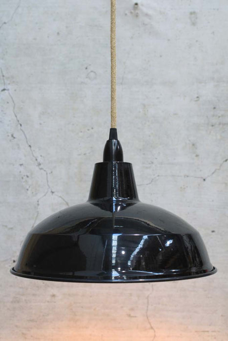 Warehouse Ceiling Pendant Light with black shade_small
