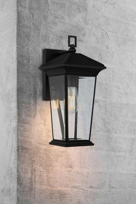 Large Outdoor Wall Light in Black