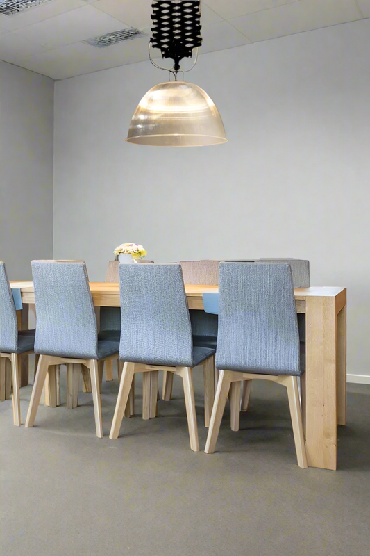 dome high bay shade with scissor over office table