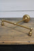 Steel two arm wall sconce gold finish