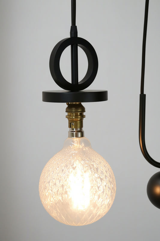 Bare bulb statement light
