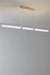 Linear pendant light with gold brass finish 