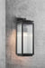 Large outdoor wall light in antique black finish