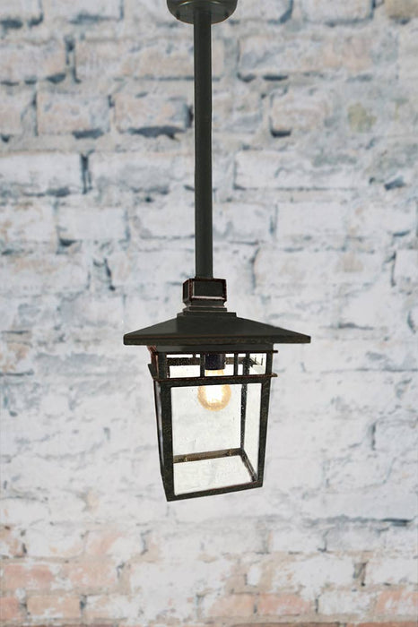 Outdoor lantern rod pendant