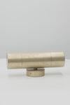Video showcasing the cylindrical up/down wall light in antique brass. 