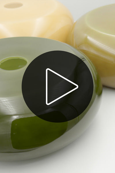 Video showcasing the three rich glossy glass finishes of the Avoca Shades.