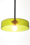 Valla pole pendant shown in detail via video of the green shade