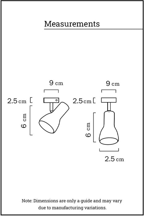 measurements of the spotlight