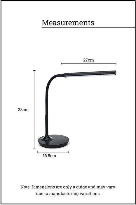 measurements of Brixton Flexible LED Desk Lamp