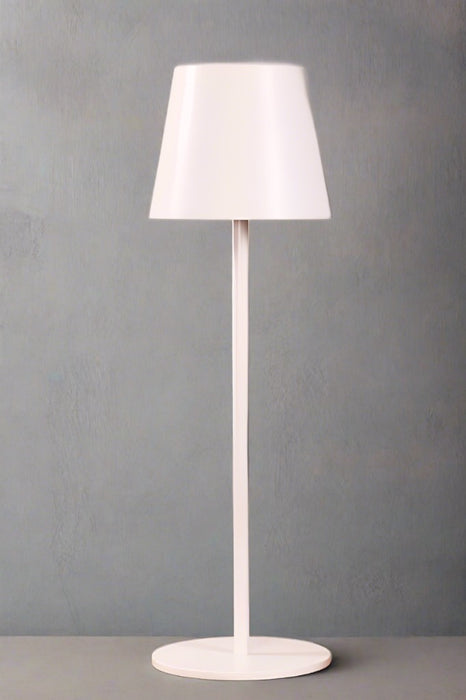 White LED table lamp over a coffee table