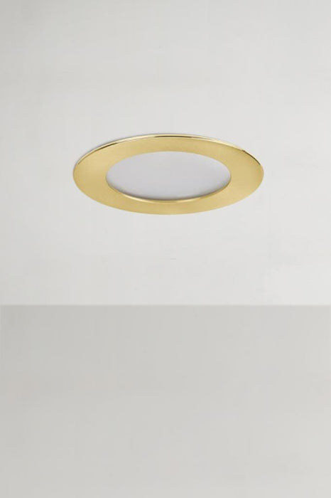 10W LED dimmable downlight in gold