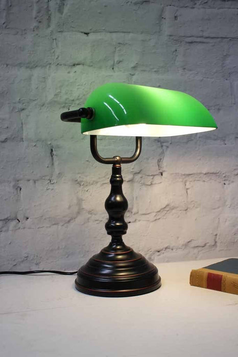 2 table light study living room desk lighting vintage bankers style table lamp work lamp