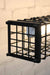 3 square metalware cage linear matt black