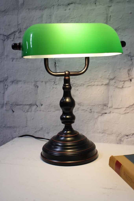 Bankers Table Lamp — Fat Shack Vintage